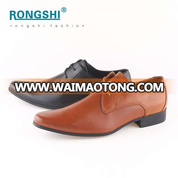 Made in china wholesale black pu synthetic leather pointed toe designer business party formal official men shoes man dress shoe